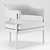 Elegant Isabella Armchair 3D model small image 5