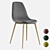 Valensiya Velour Stool: Elegant Comfort 3D model small image 1