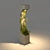 EcoGlow Bollard: Concrete Outdoor Light with Grass 3D model small image 1