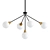 Sleek 5-Light Sputnik Chandelier 3D model small image 2