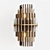 Burnished Brass Metal Sconce 3D model small image 1