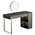 Elegant Parisienne Mirror Lady Desk 3D model small image 2