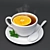 3D Hot Tea Cup Model with Corona Render 3D model small image 2