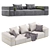 Designed for Comfort and Style: Cordoba Sofa Set 3D model small image 1