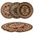 Round Rug Set: Versatile 6-Piece Collection 3D model small image 1