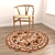 Round Rug Set: Versatile 6-Piece Collection 3D model small image 2