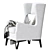 Modern Flavia Armchair 3D model small image 3