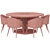 DV Home Collection Douglas Round Dining Table 3D model small image 2