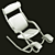 Varier Gravity Balans: Ergonomic Reclining Chair 3D model small image 4