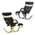 Varier Gravity Balans: Ergonomic Reclining Chair 3D model small image 6