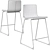 Modern Chrome Bar Stool: Bernhard 3D model small image 13