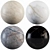 Marble Collection: Calacatta Gold, Beige, Imperial Black, Impartial Blue 3D model small image 1