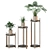 Golden Vase Indoor Plant Set 3D model small image 4