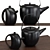 2-in-1 Teapot Set: 3 Materials 3D model small image 1