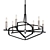 Traveler 28: Modern 6-Light Chandelier 3D model small image 1