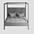 Elegant Osbaston Four-Poster Bed 3D model small image 5