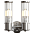 Double Wall Claridges: Sleek Brass or Nickel Wall Sconce 3D model small image 2