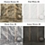 Marble Collection: Illusion Bronze, Linear Brown, Storm Gray, Fish White 3D model small image 2