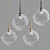 Contemporary Glass Globe Pendant 3D model small image 2