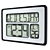 Atomic Calendar Digital Clock: Extra Large Digits 3D model small image 1