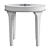 Elegant Oak Round Coffee Table 3D model small image 2