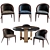 Halley Dining Set: Table & Isire Armchair 3D model small image 1