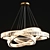 Elegant Crystal Pendant Chandelier 3D model small image 3