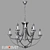 Eurosvet Lazzaro Chandelier - Chrome Hanging Loft Style 3D model small image 1