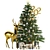 Festive Christmas Tree Decoration 3D model small image 1