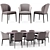 Giorgetti Classic Dining Set 3D model small image 1