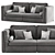 Modern Italian Sofa Get Back 3D model small image 2