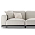 Elegant Col Claudine Sofa 3D model small image 2