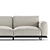 Elegant Col Claudine Sofa 3D model small image 3