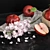 Vintage Red Apple Sculpture 3D model small image 2