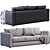 Sophisticated Leather Sofa by IKEA 3D model small image 5