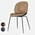 Beetle PU Stool Set: Sleek, Stylish, and Sturdy 3D model small image 1