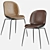 Beetle PU Stool Set: Sleek, Stylish, and Sturdy 3D model small image 2