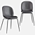 Beetle PU Stool Set: Sleek, Stylish, and Sturdy 3D model small image 3