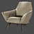 Modern and Elegant Florentina Armchair 3D model small image 1