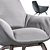 Modern and Elegant Florentina Armchair 3D model small image 11