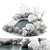 Snowy Lake Landscape Furniture - Set 3D model small image 2