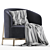 Elegant Porada Copine Armchair 3D model small image 1