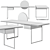 Macis Extendible Desk Table 3D model small image 2