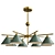 Sleek Cone Chandelier 3D model small image 1