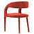 Elegant Hawkins Dining Chair 3D model small image 4