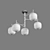 Eurosvet Jar Ceiling Chandelier 3D model small image 3