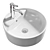 TÖRNVIKEN Washbasin & VOXNAN Mixer Set 3D model small image 1