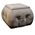 ADEL Multifunctional Pouf: Stylish, Versatile, and Inviting 3D model small image 10