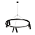 Modern Pendant Ring Lamp 3D model small image 1