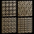 Decorative Square Panel Set 3D model small image 1